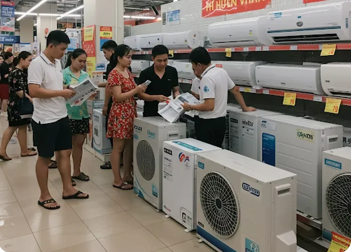 Xu Hướng Nhiệt Độ Và Dự Đoán Sức Tiêu Thụ Máy Điều Hòa Tại Việt Nam Năm 2025: So Sánh Với Các Năm Trước