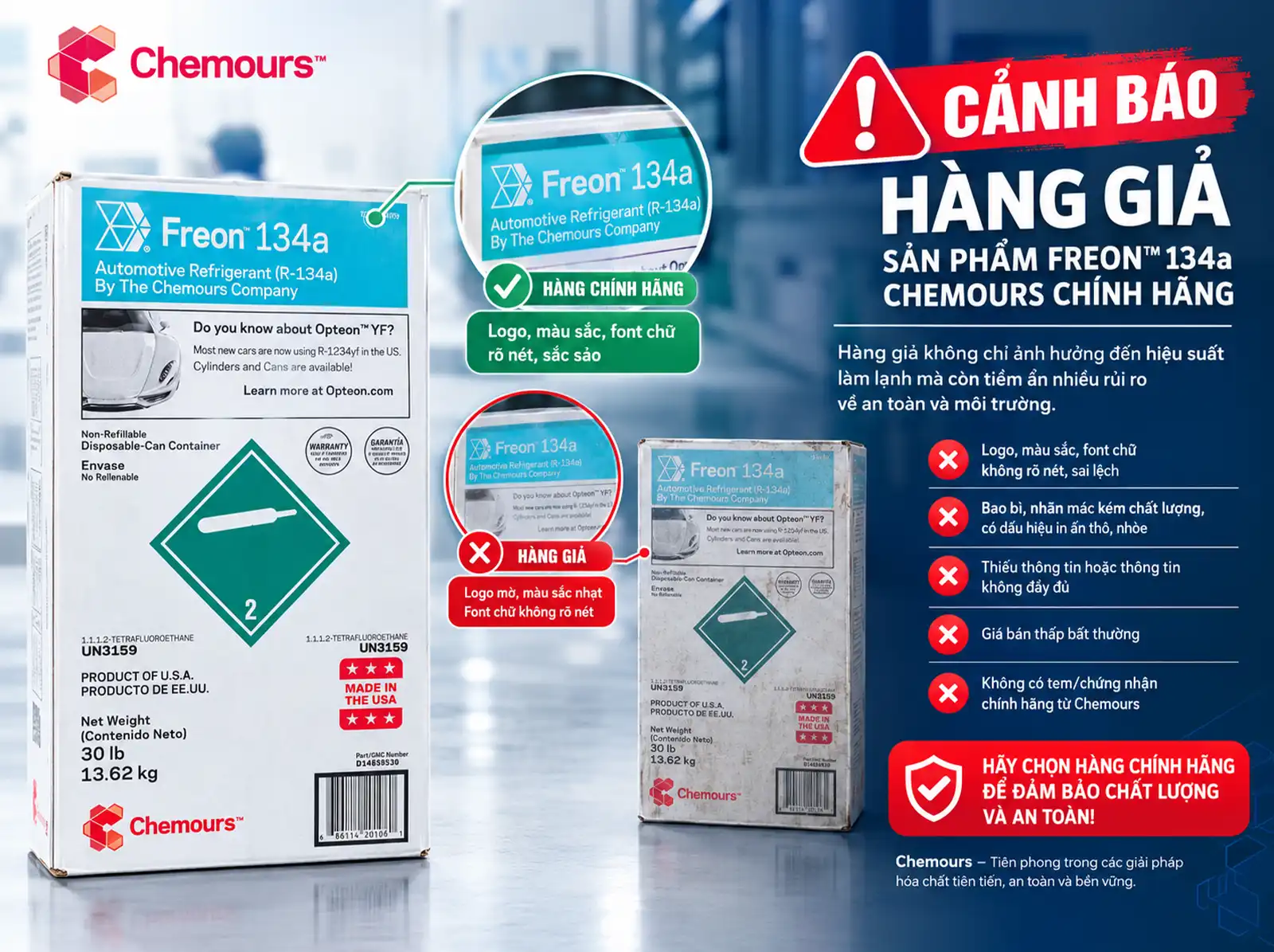 gas chemours giả
