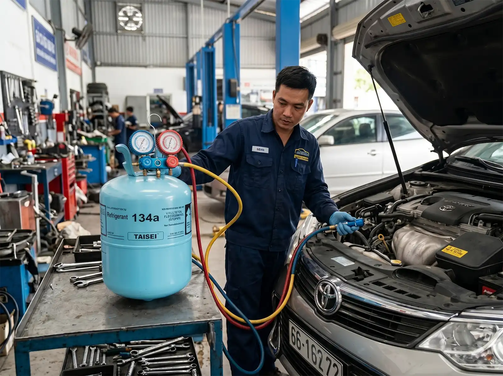 Hướng dẫn nạp gas r134a