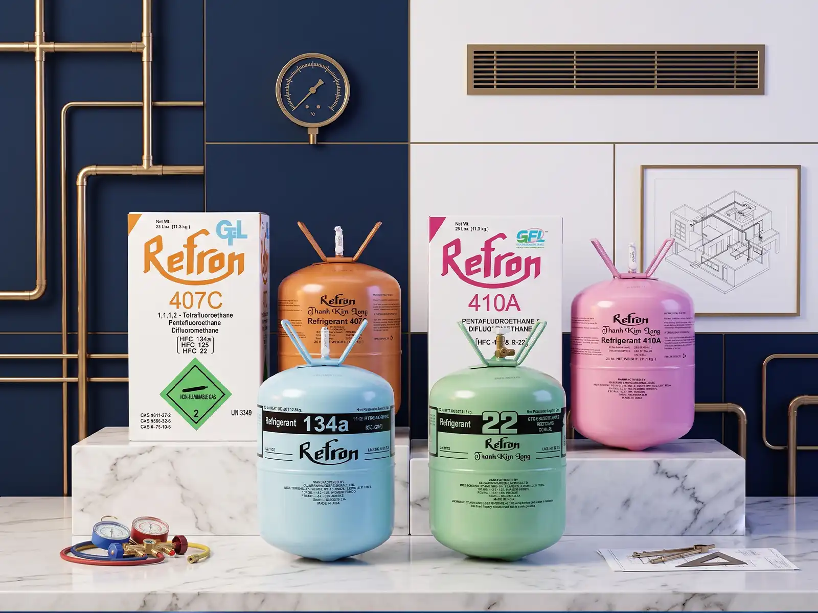 Gas lạnh Refron - Hoàng Đạt