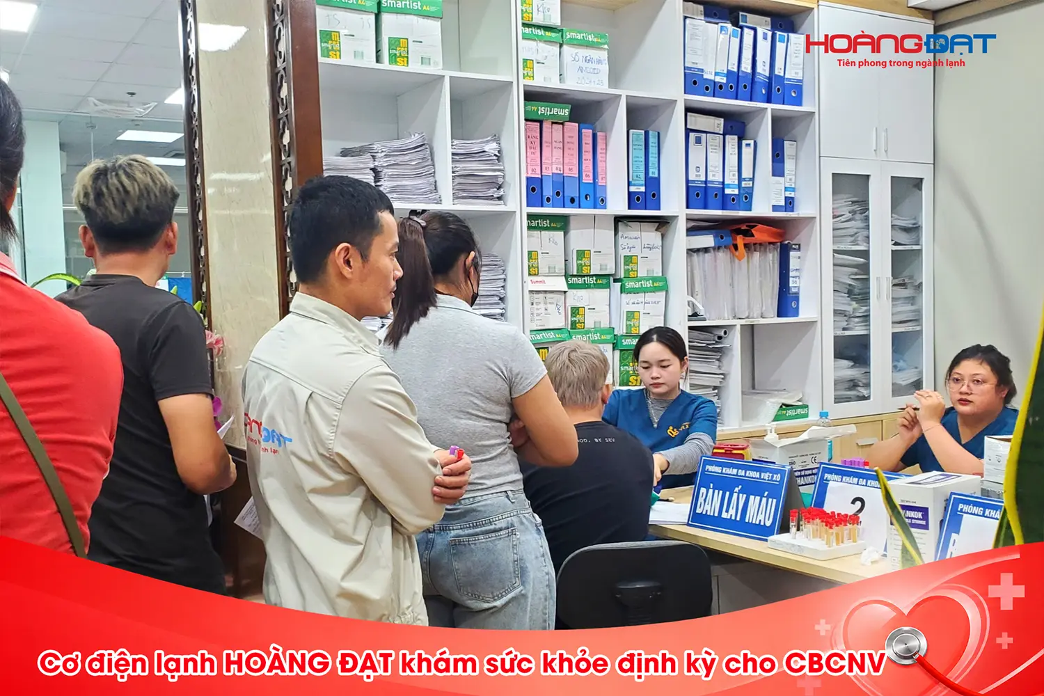 Khám sức khỏe định kỳ nhân viên Hoàng Đạt